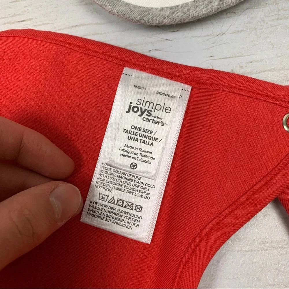 NEW Simple Joys by Carter's Baby Feeder Bibs 7
